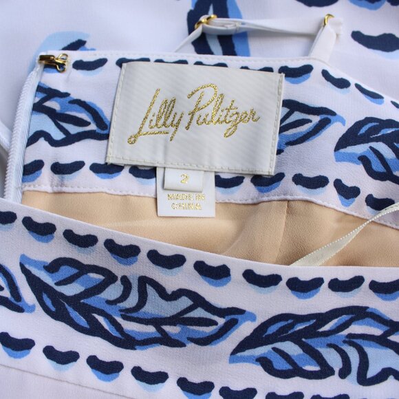 Lilly Pulitzer Jesslyn Silk Maxi Slip Dress Resort White Oversized Tall Tales 2 - Picture 14 of 14